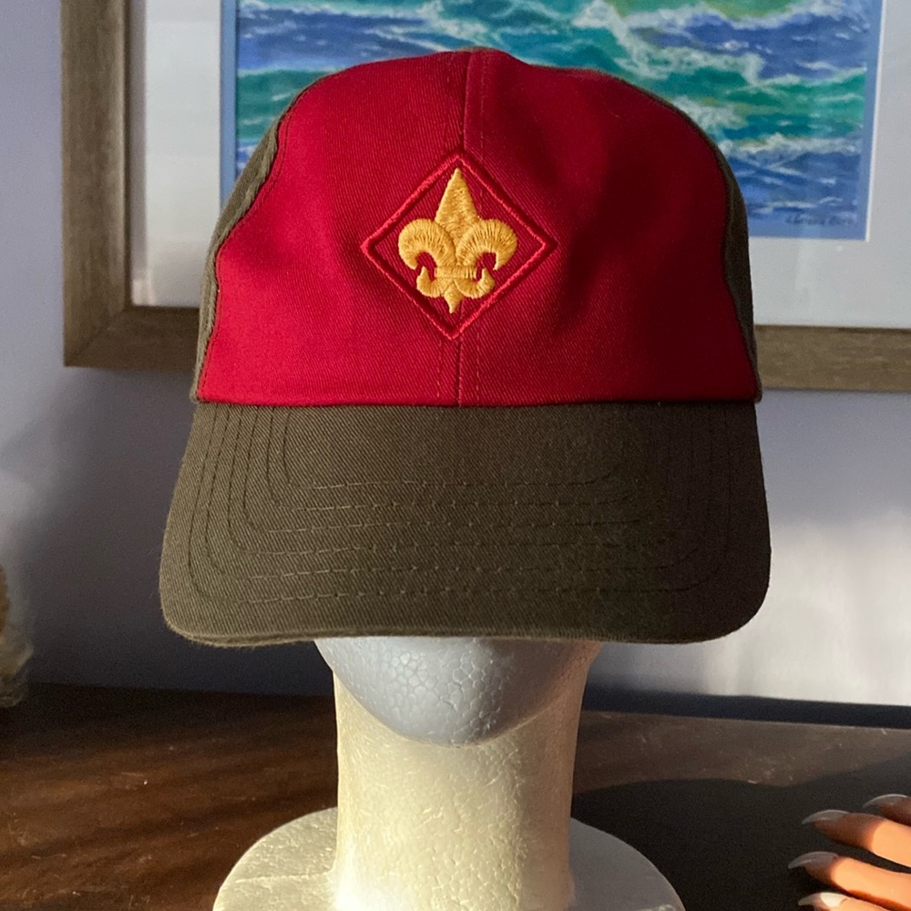 Vintage BSA Boy Scouts Snapback Adjustable Baseball Hat Twill Cap Made USA